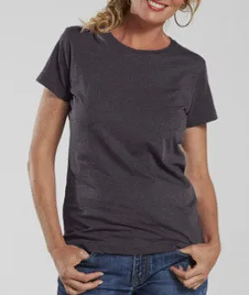 3505 LA T Ladies Vintage Fine Jersey Longer Length T-Shirt Vintage Smoke
