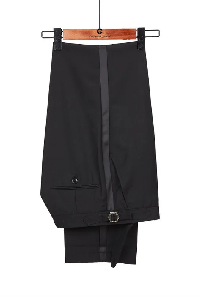 Amazing Black Peaked Lapel Men Suits for Prom