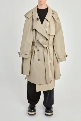 Balenciaga Double Sleeve Trench
