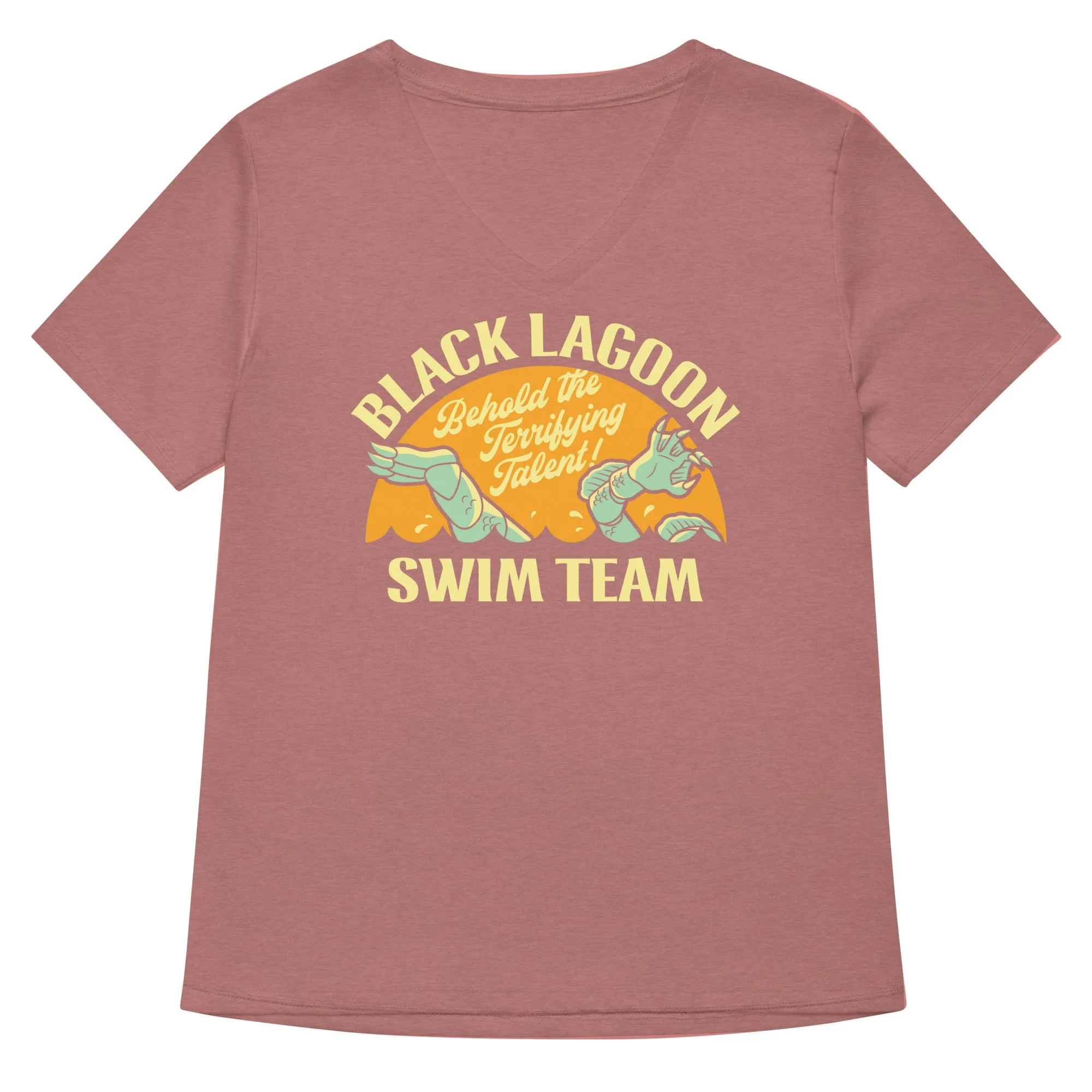 Black Lagoon Swim Team Women's V-Neck Tee