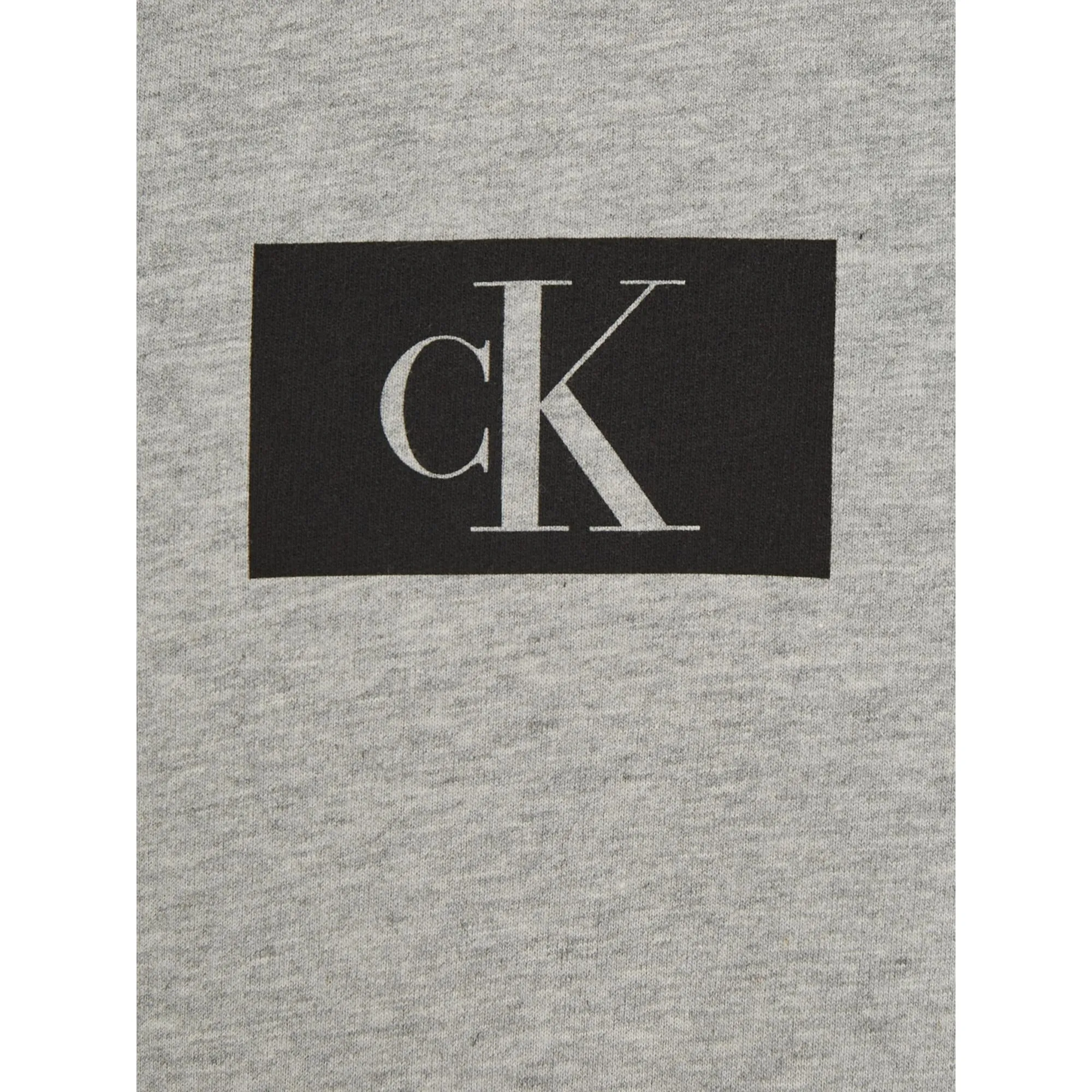 Calvin Klein CK 96 Terry Lounge Long Sleeve Hoodie - Grey Heather