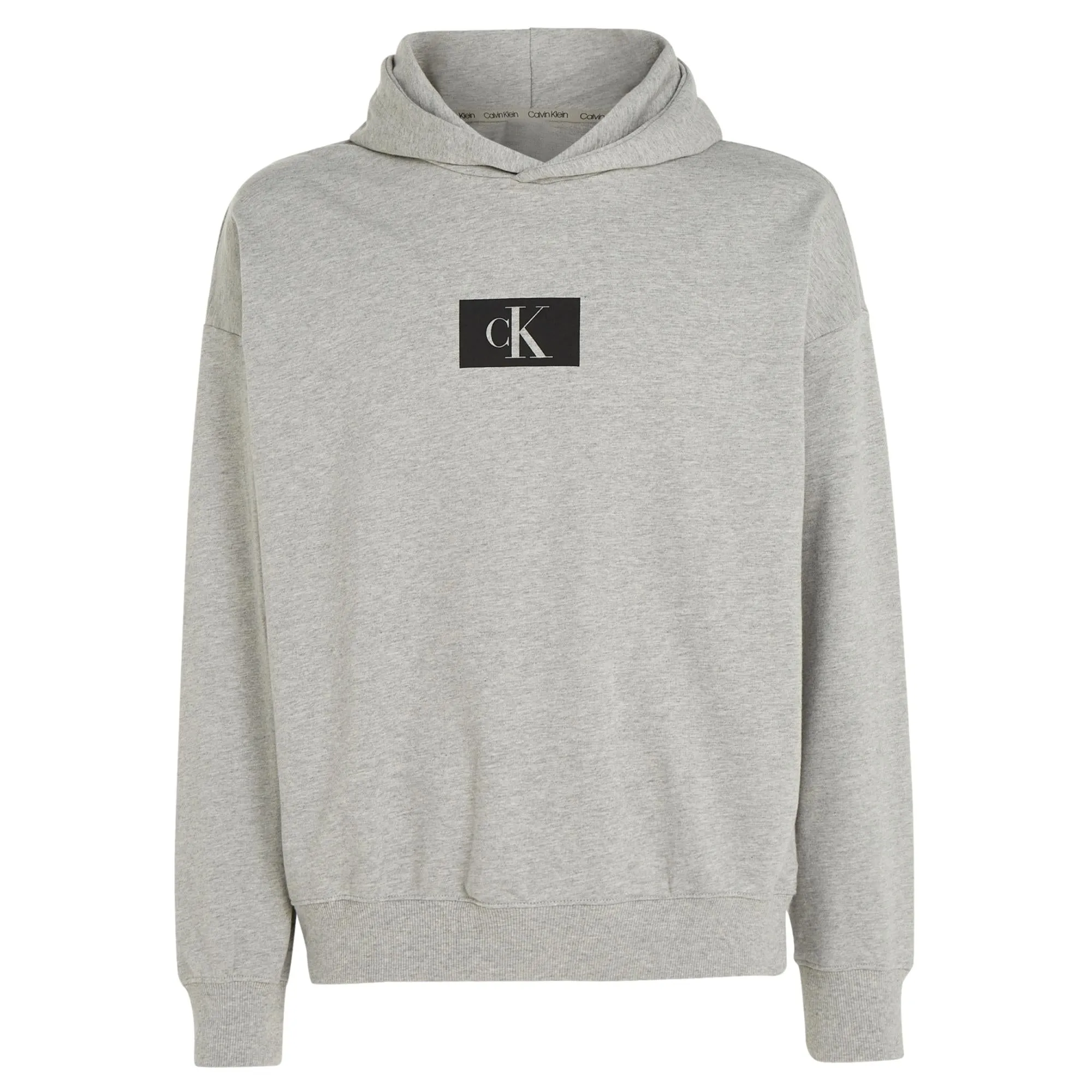 Calvin Klein CK 96 Terry Lounge Long Sleeve Hoodie - Grey Heather