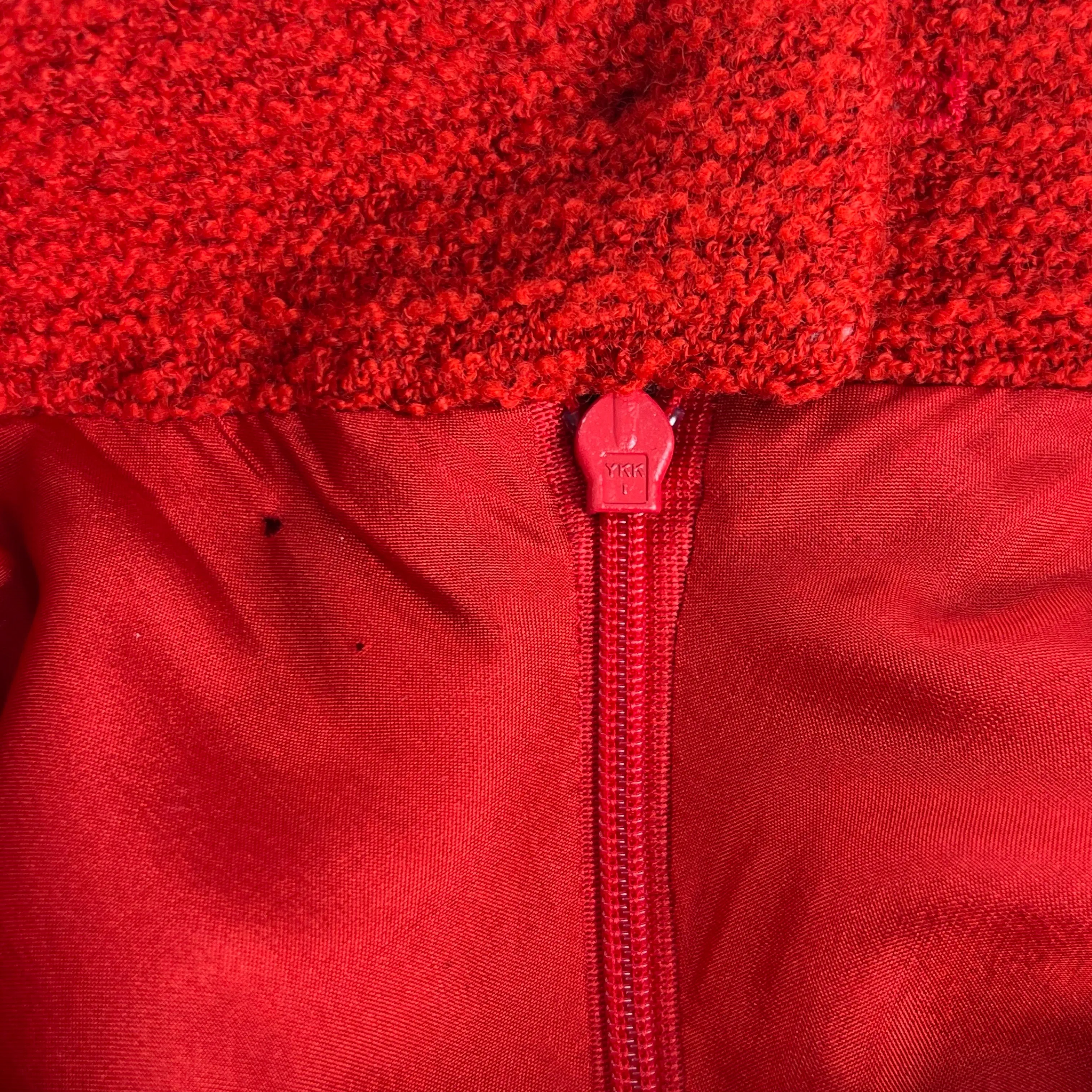 Chanel Fall 2009 Red Wool Tweed Skirt