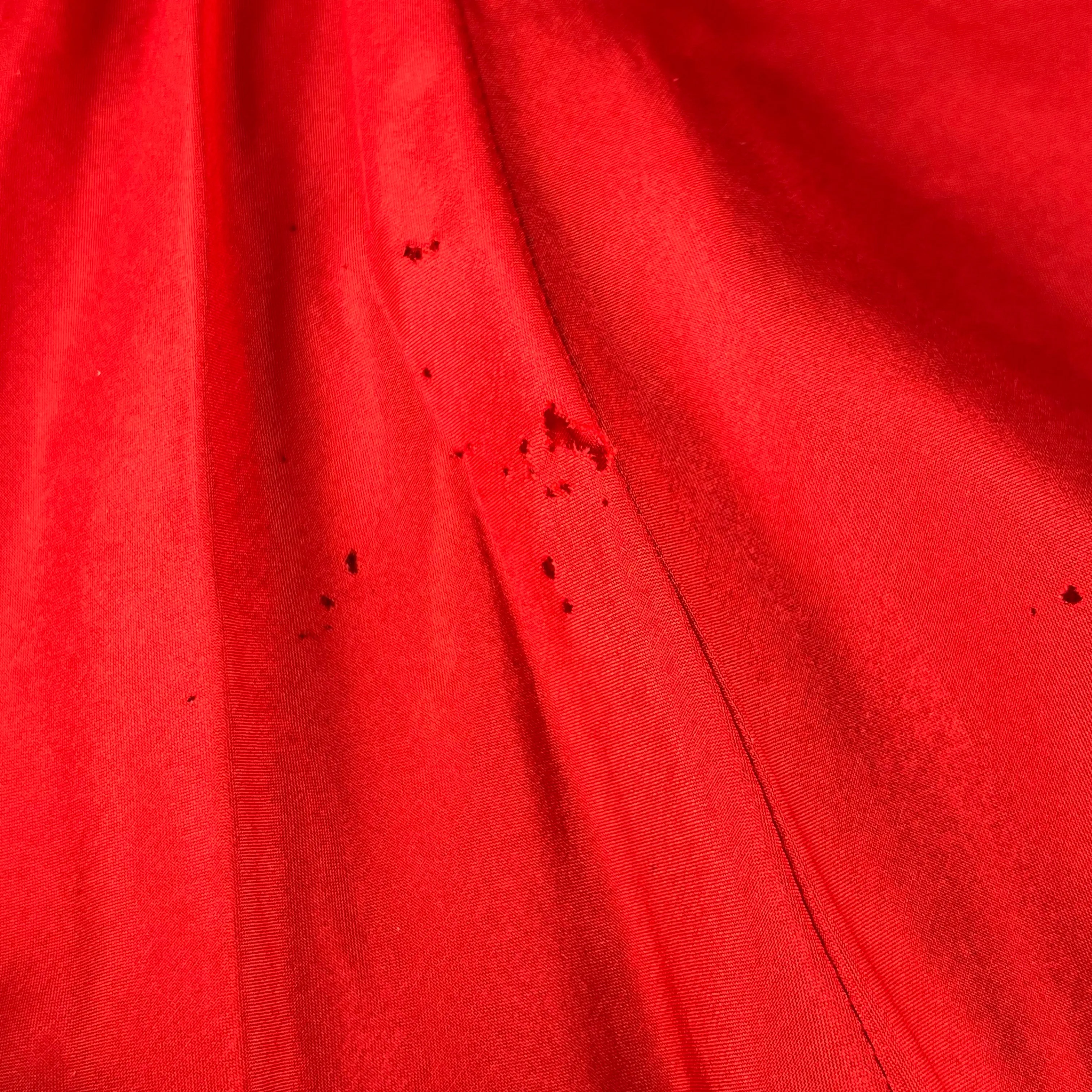 Chanel Fall 2009 Red Wool Tweed Skirt