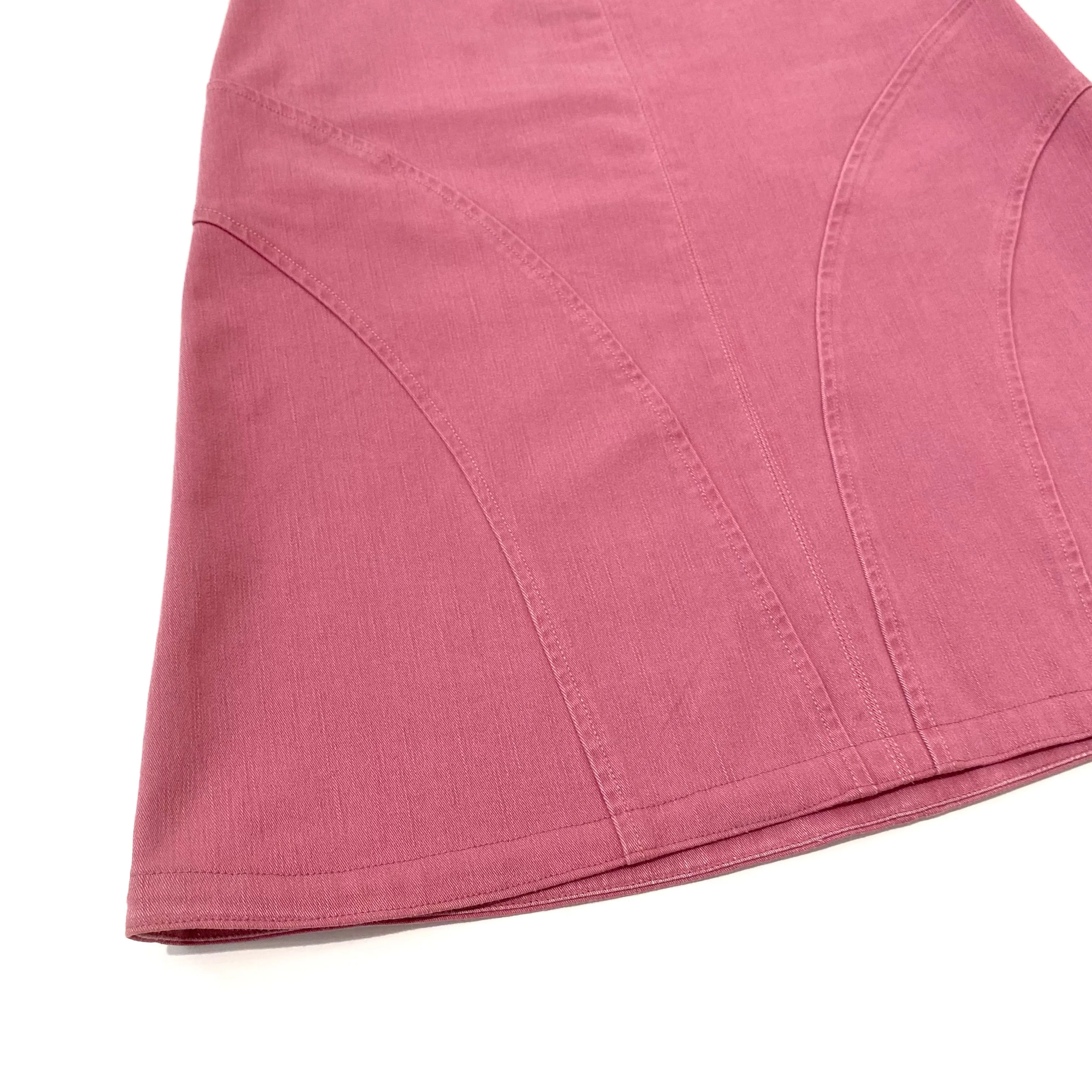 Chanel Pink Denim Skirt