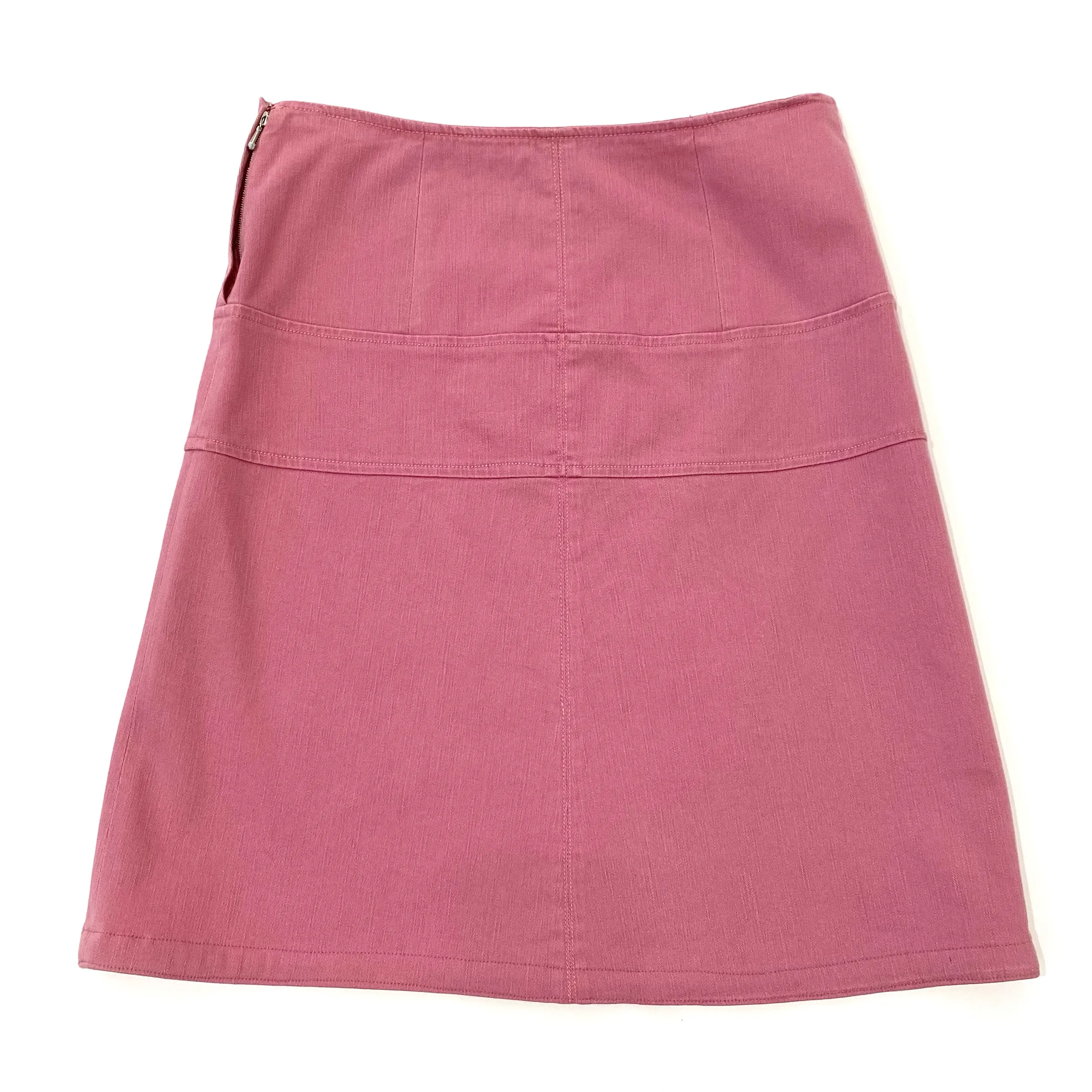 Chanel Pink Denim Skirt