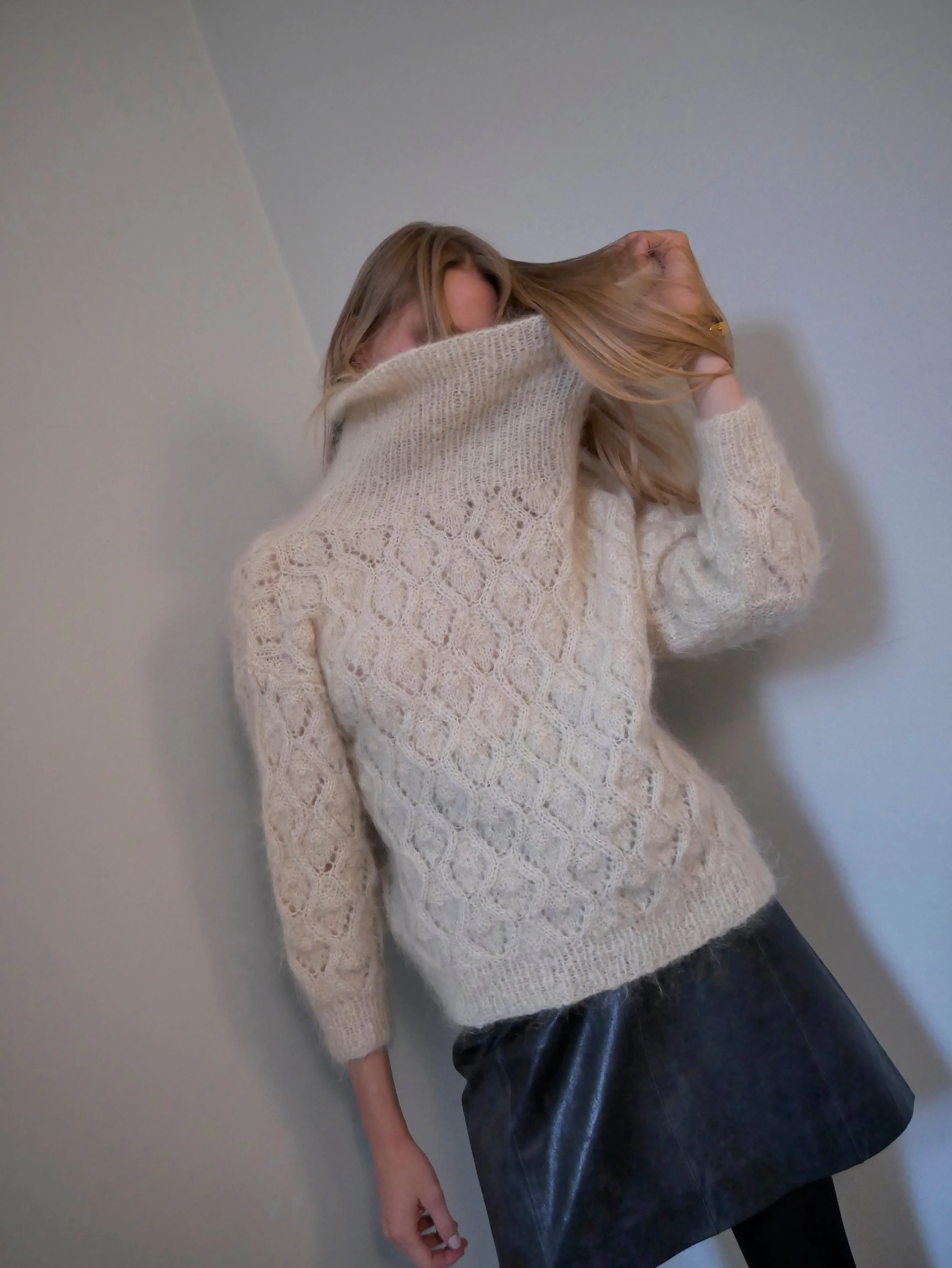 Chanel pre-loved leather skirt
