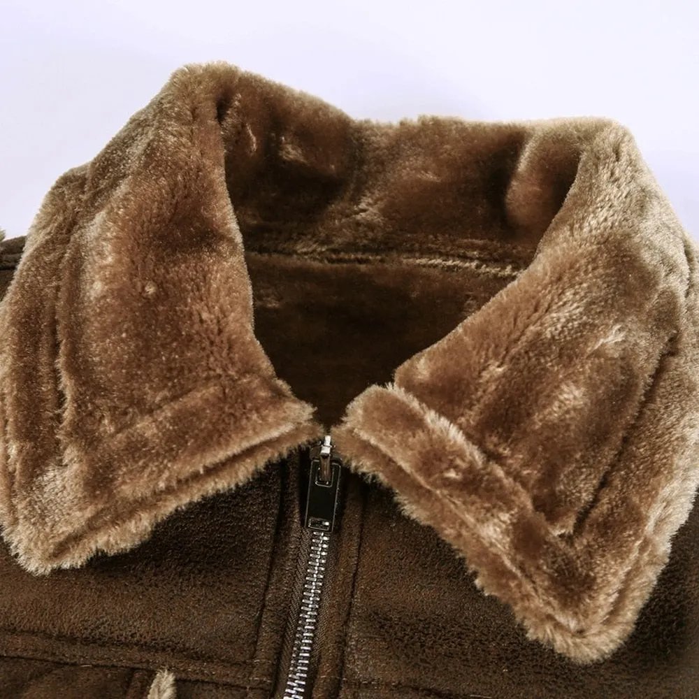 Clothing Vintage Leather Jacket Autumn Winter Streetwear