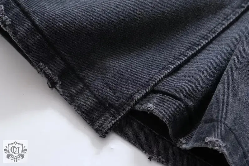 Denim Coat with Belt