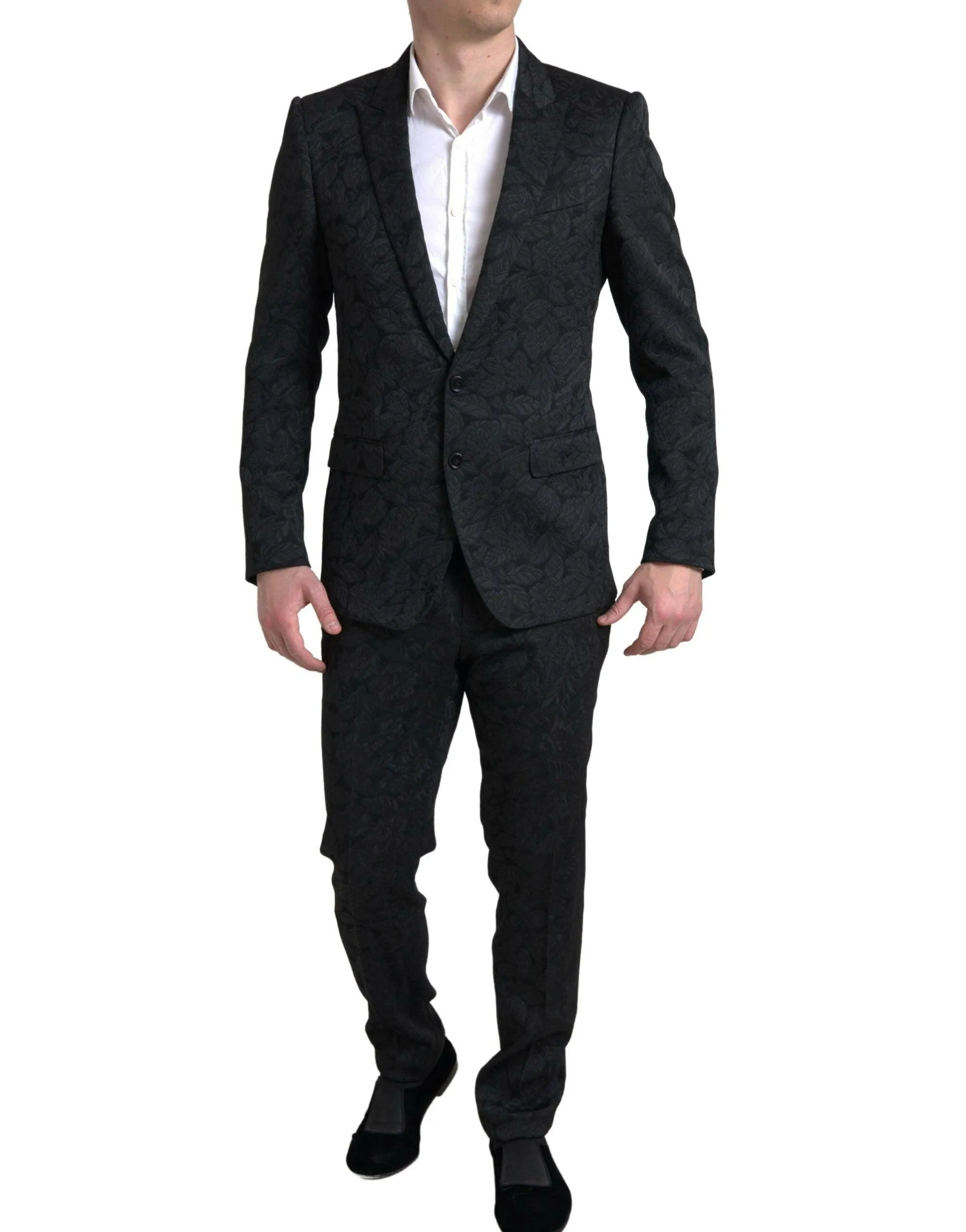 Dolce & Gabbana Black 2 Piece Double Breasted MARTINI Suit
