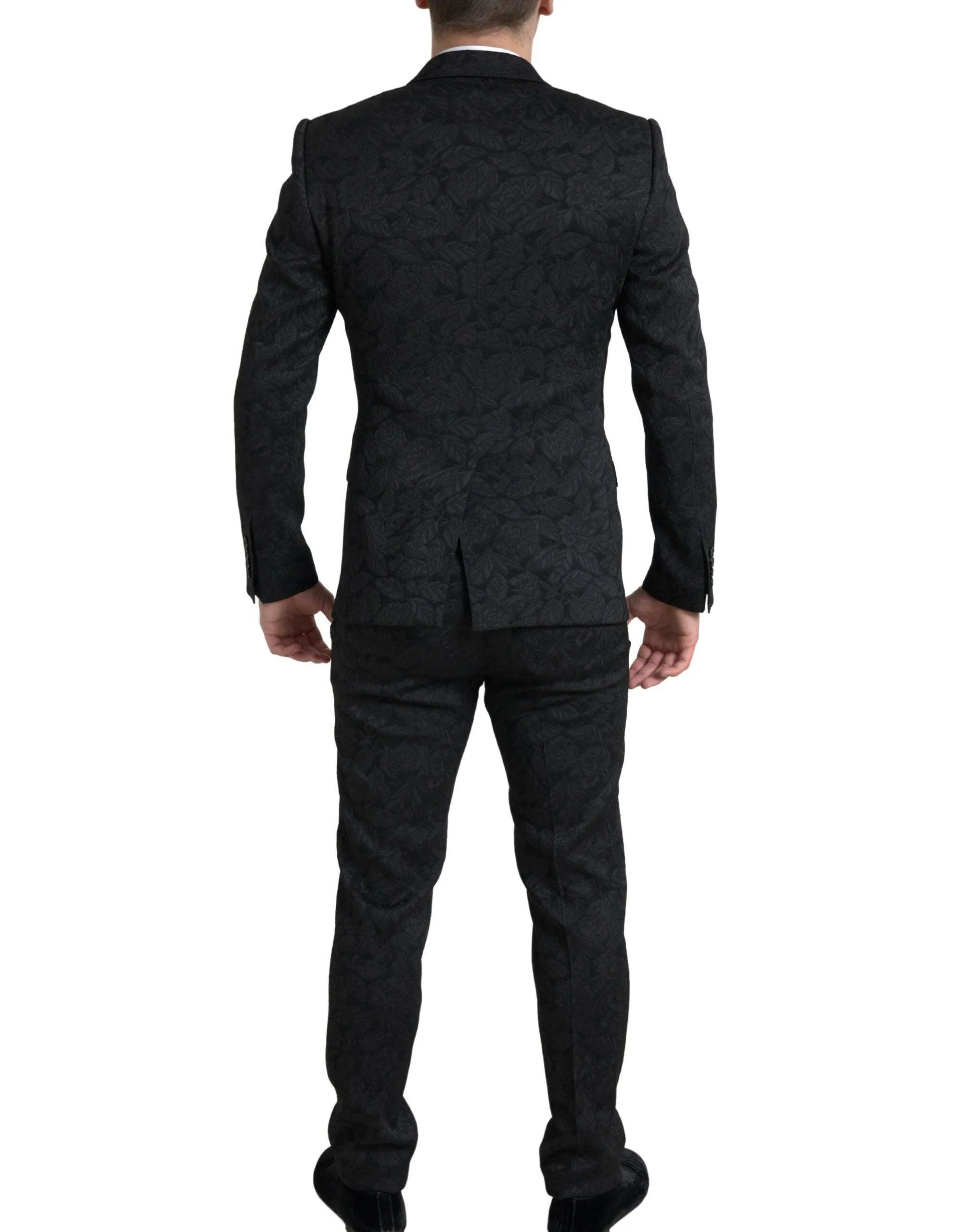 Dolce & Gabbana Black 2 Piece Double Breasted MARTINI Suit