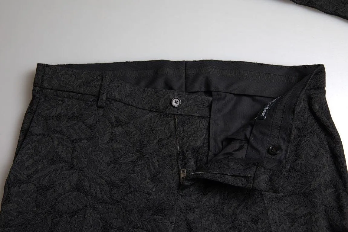 Dolce & Gabbana Black 2 Piece Double Breasted MARTINI Suit