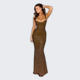Glamorous Sequin Mermaid Gown for Elegant Evening Events