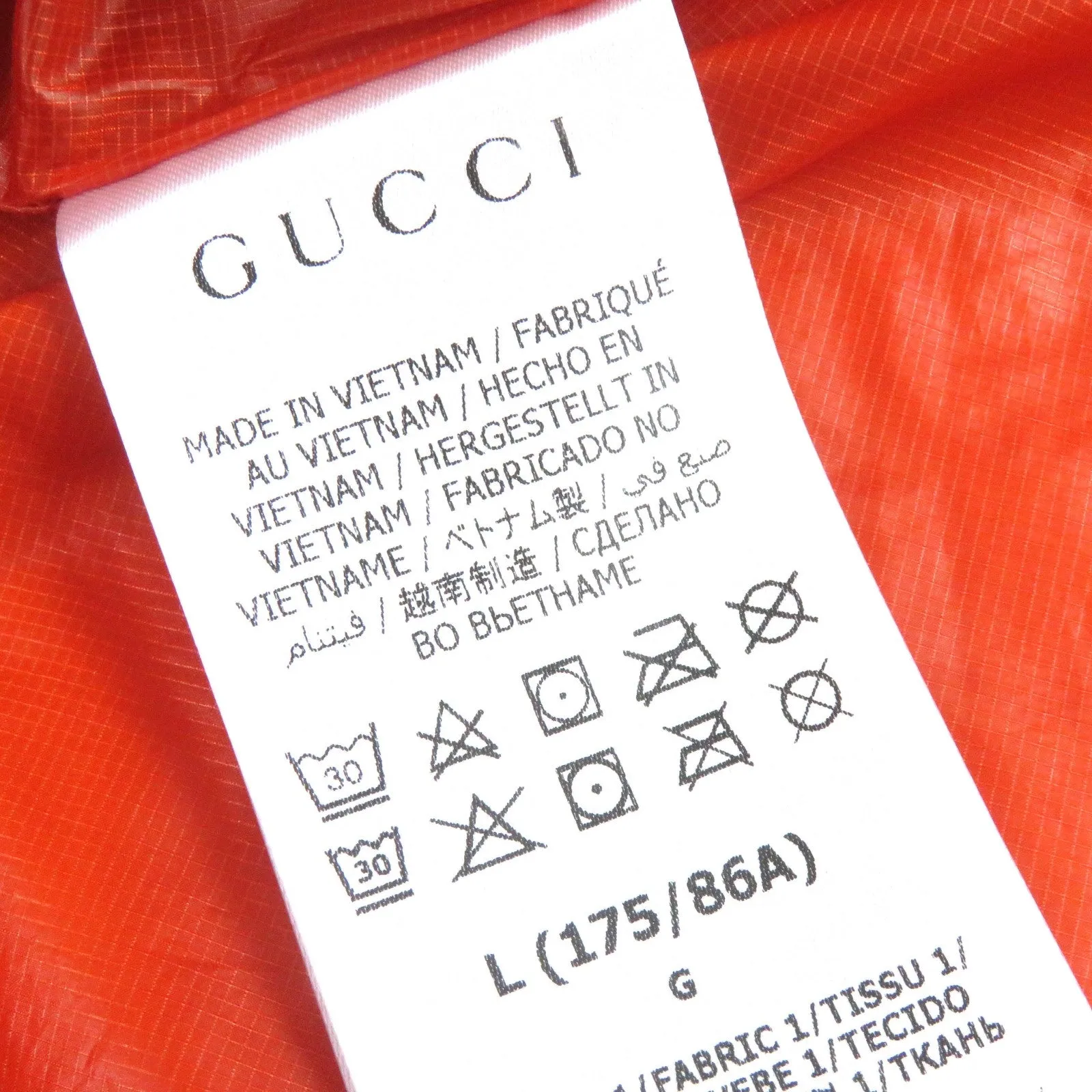 GUCCI cargo pants 663764 polyamide Orange L