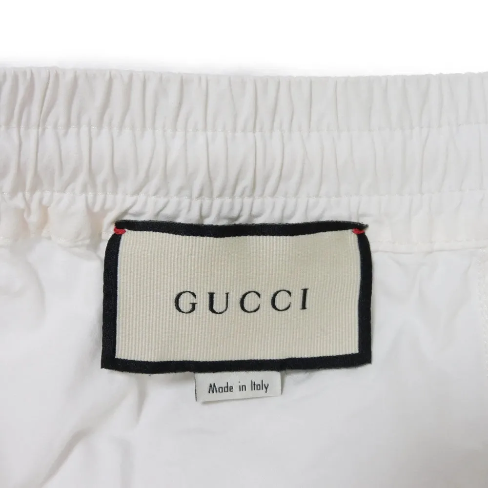 GUCCI Pants 604171 XDAX3 9061 Cotton (acrylic coating) white Web stripe Sherry Line Cargo Pants 46