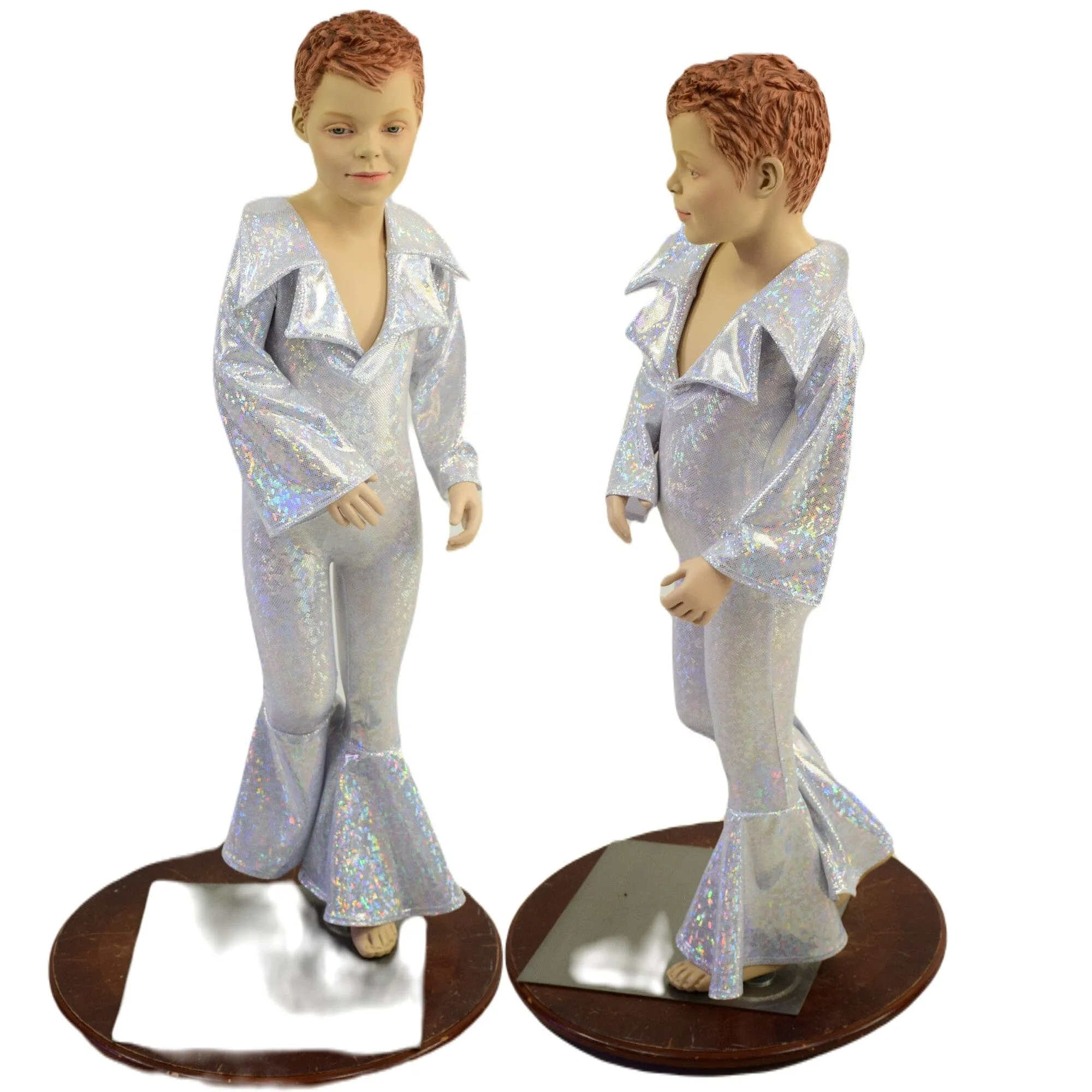 Kids Elvis Catsuit with Plunging Showtime Collar and Bell Bottoms