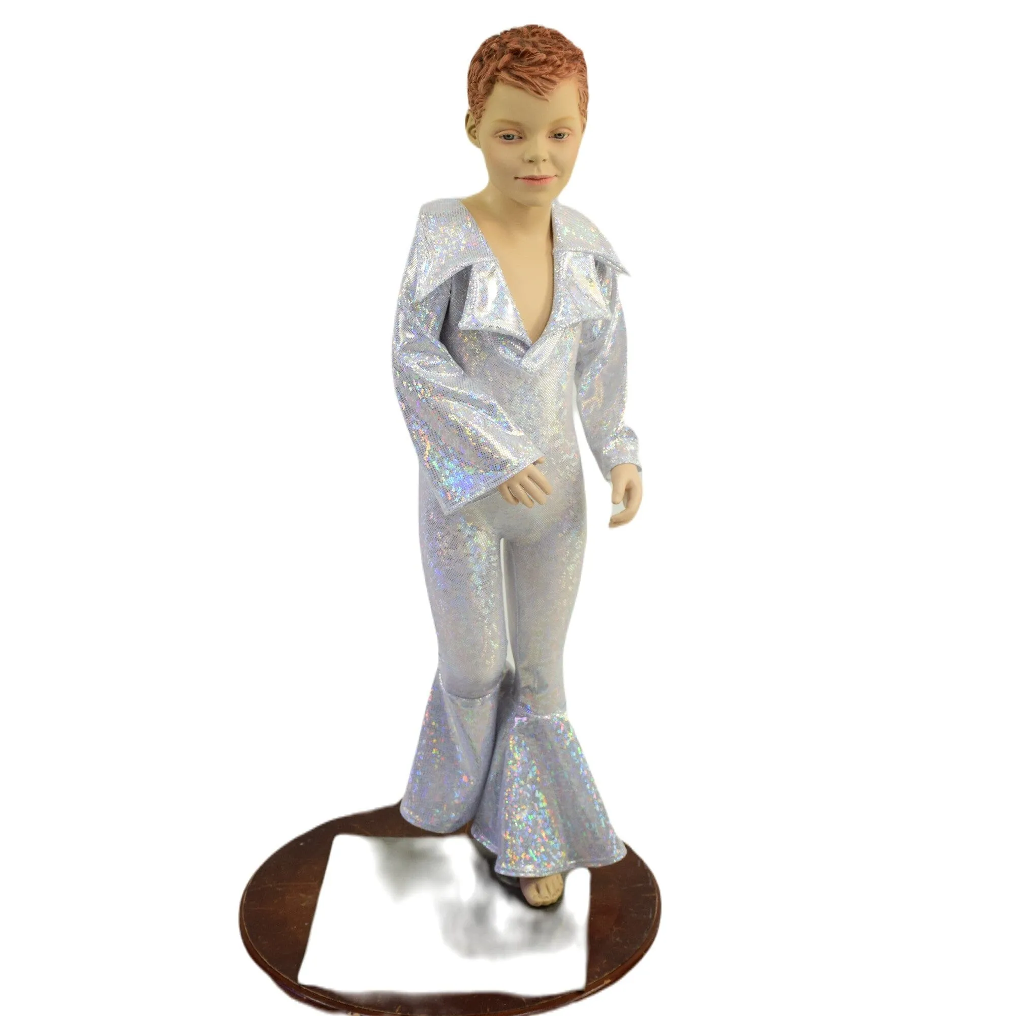 Kids Elvis Catsuit with Plunging Showtime Collar and Bell Bottoms