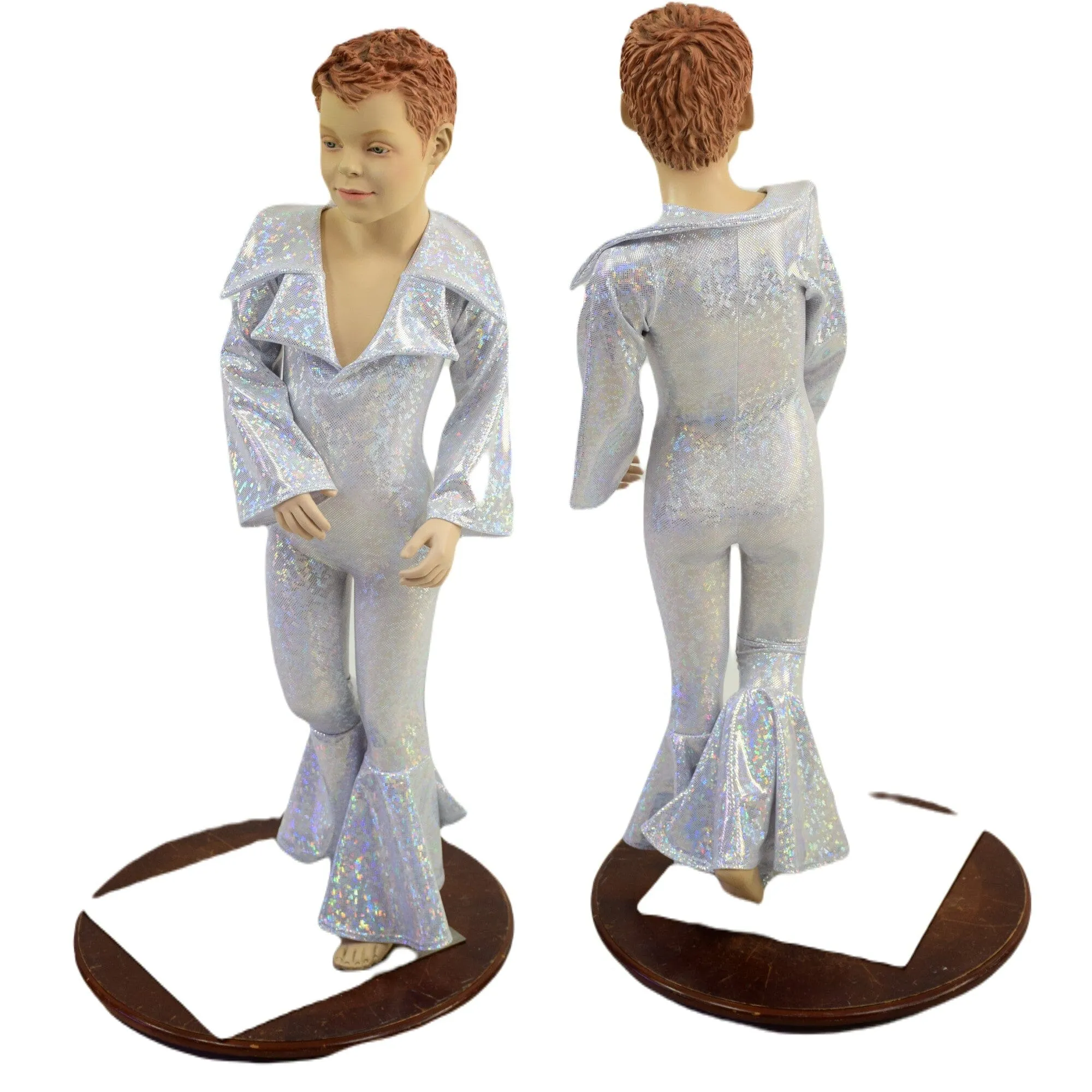 Kids Elvis Catsuit with Plunging Showtime Collar and Bell Bottoms
