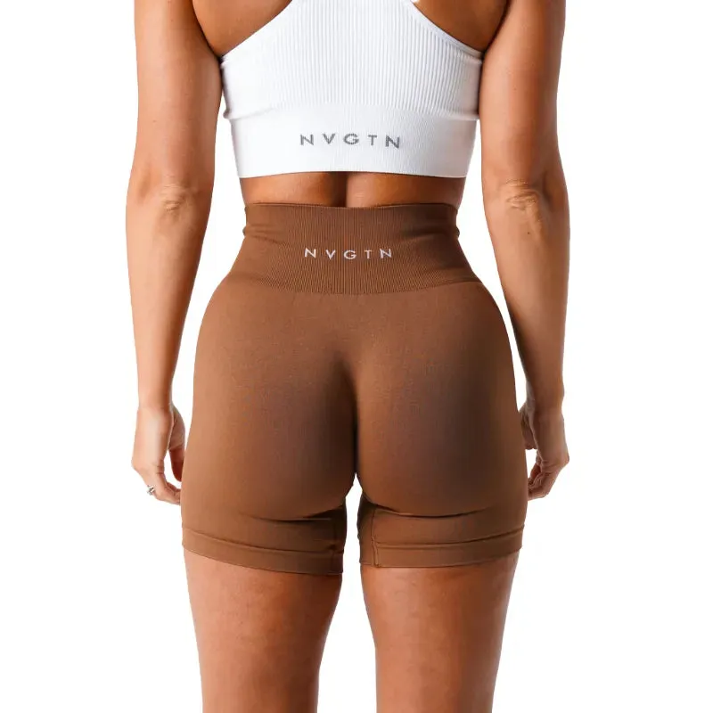 Lady Glams  Seamless Yoga Shorts – Elevate Your Workout with Style and Comfort