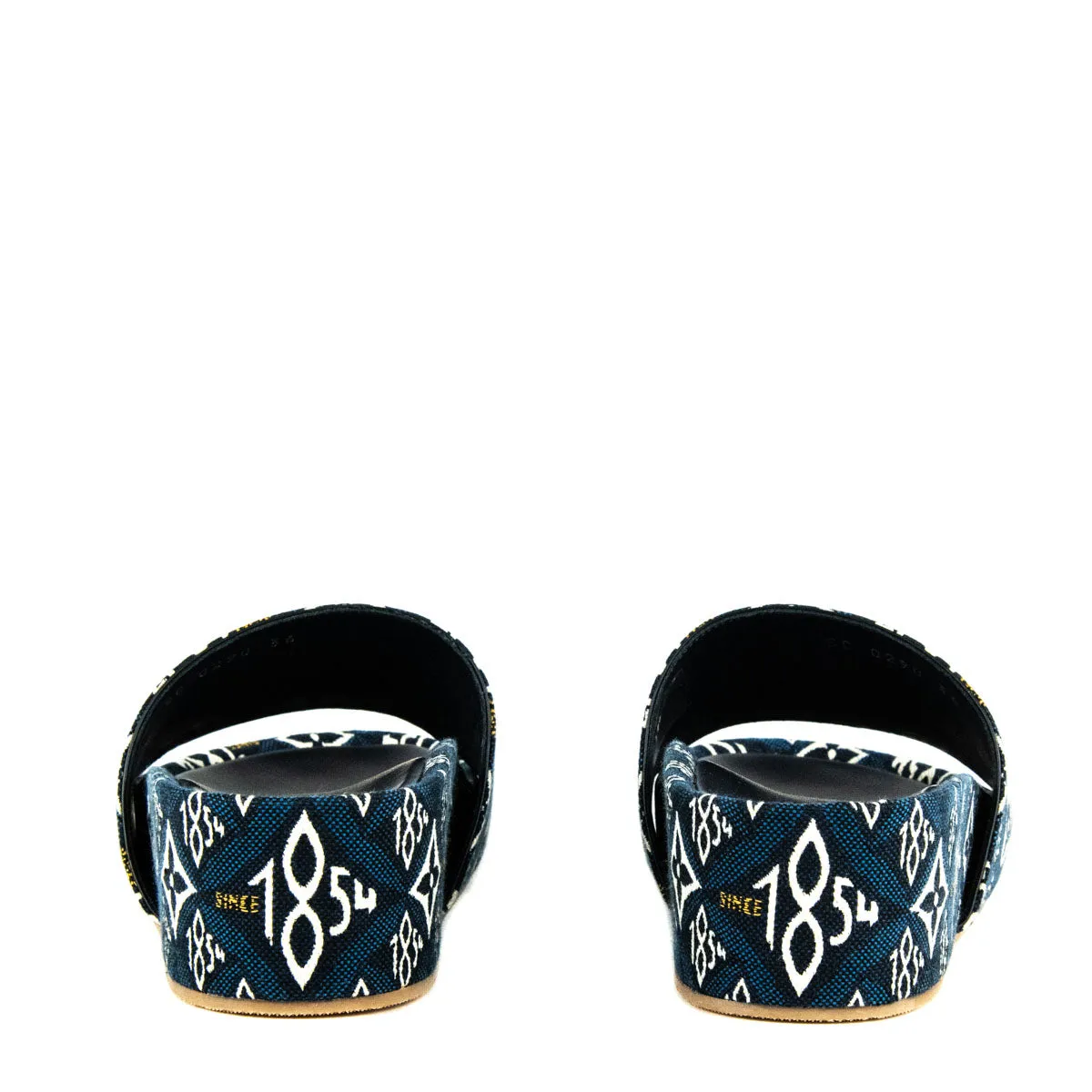 Louis Vuitton Blue Since 1854 Jumbo Flatform Mules Size 6 | EU 36
