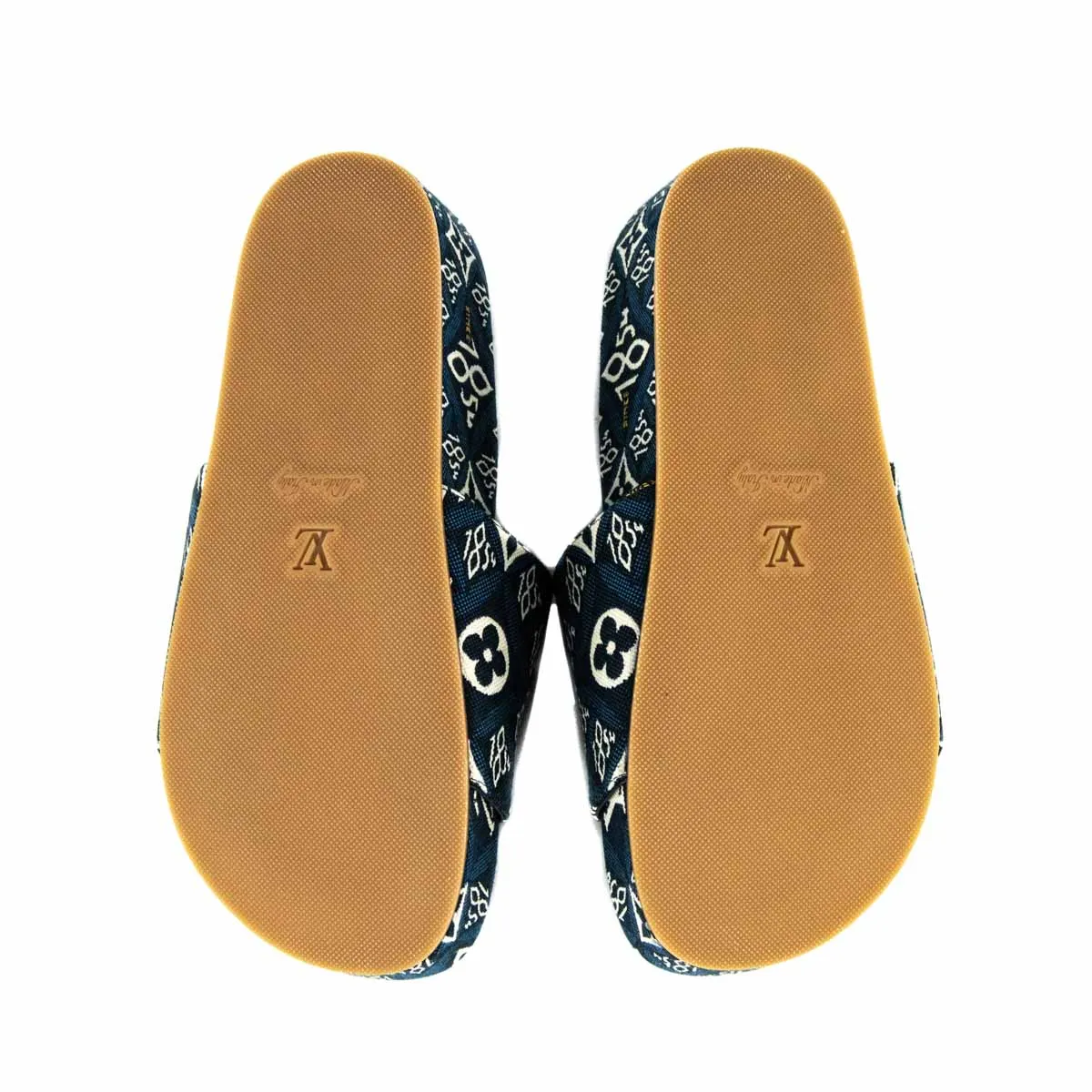 Louis Vuitton Blue Since 1854 Jumbo Flatform Mules Size 6 | EU 36
