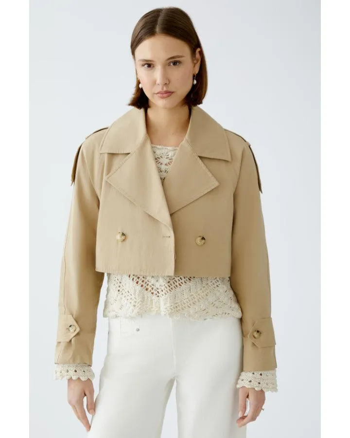 Oui Zip Off 2 In 1 Trench Coat