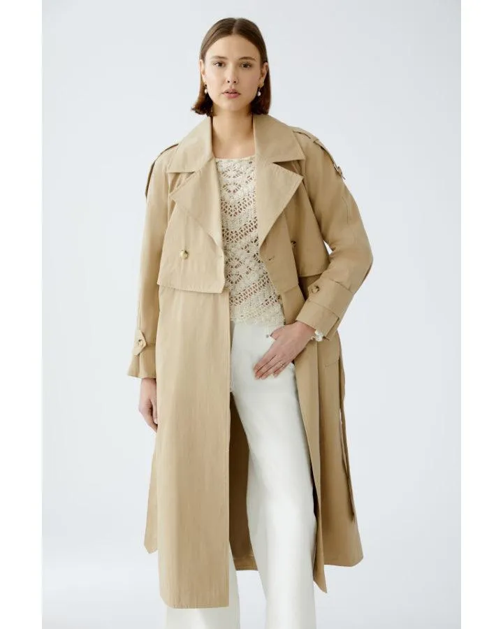 Oui Zip Off 2 In 1 Trench Coat
