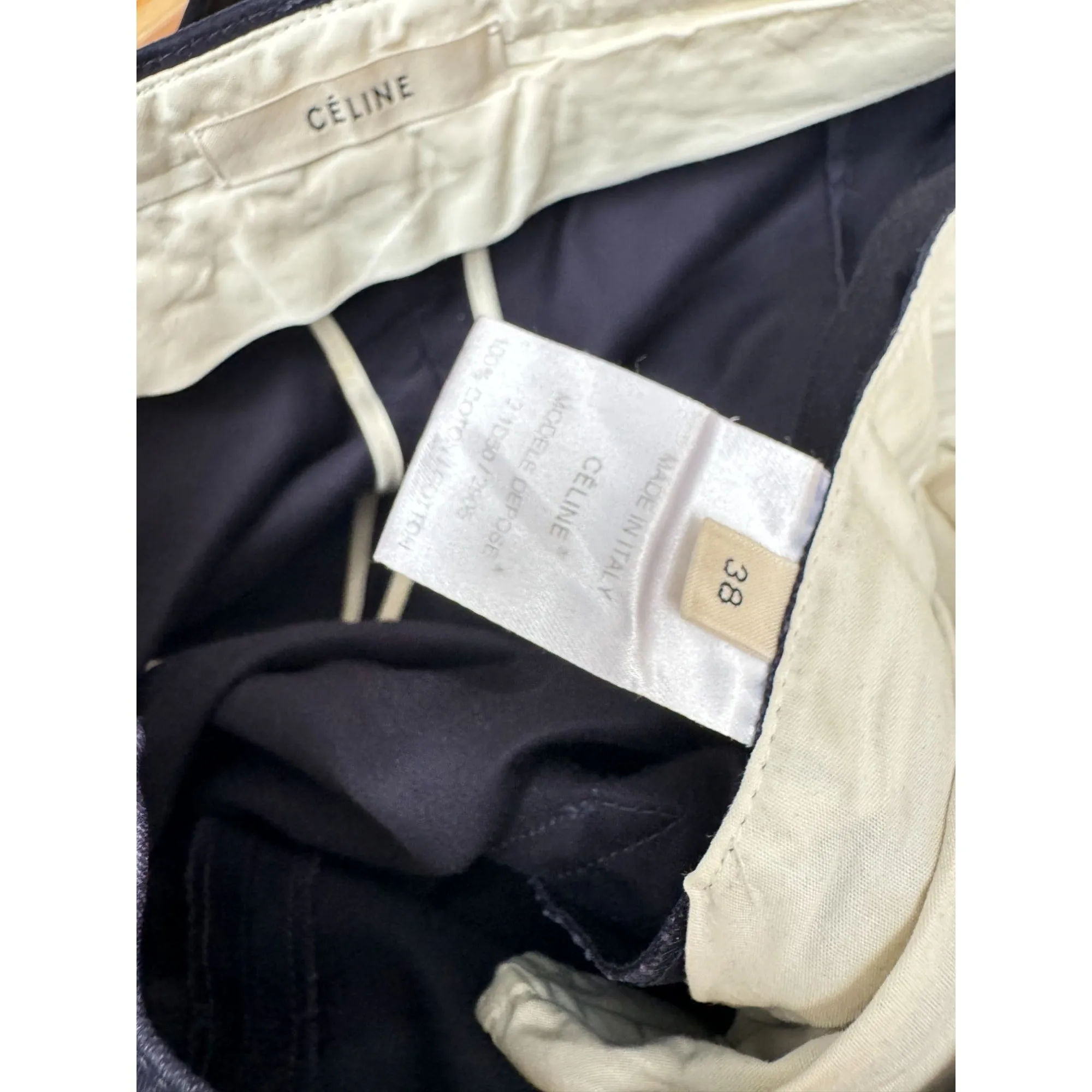 Phoebe Philo Navy Cargo Pants