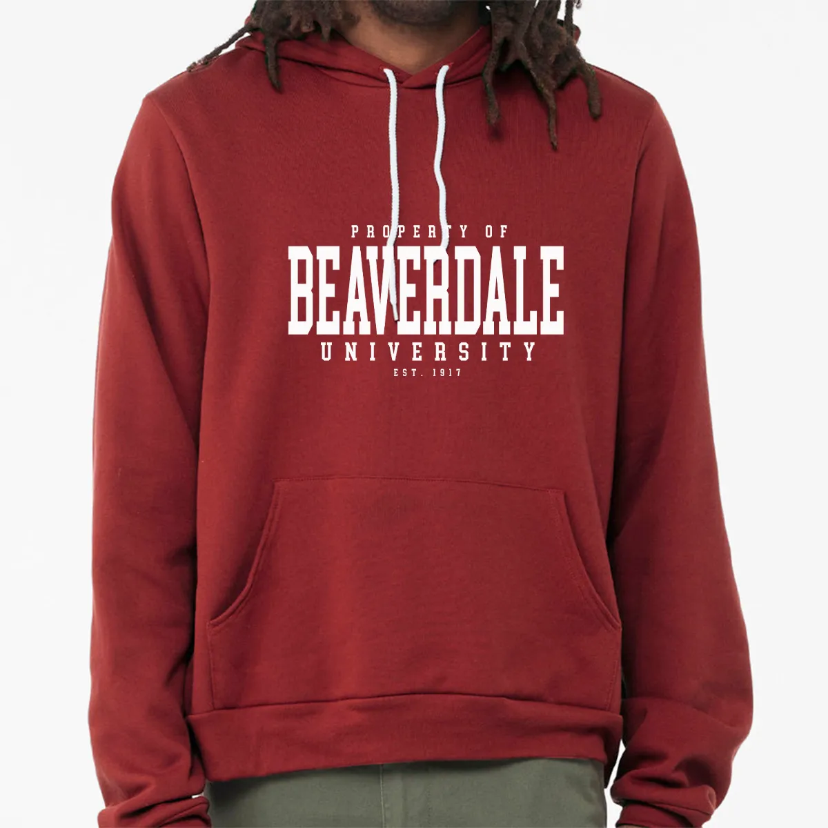 "Property of Beaverdale University" - Unisex Sponge Fleece Pullover Hoodie