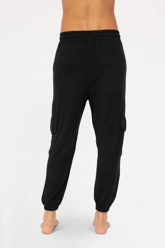 Ruth Brushed Hacci Cargo Lounge Jogger Pant