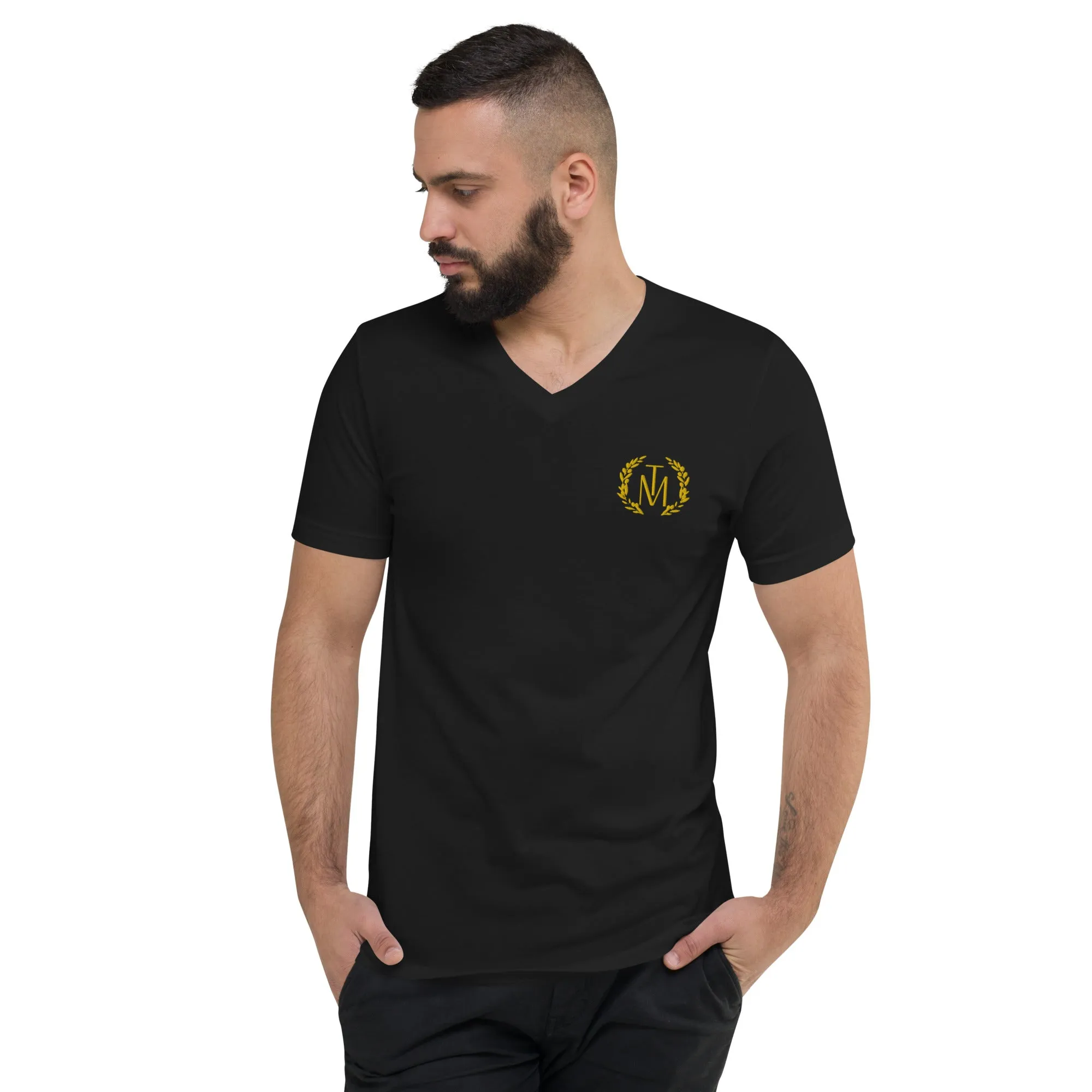 TM V-Neck T-Shirt (Gold Reef Embroidery)