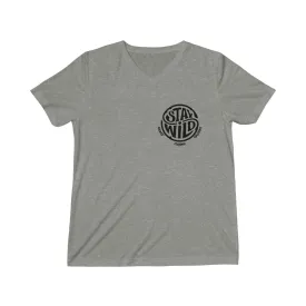 Triblend Short Sleeve V-Neck Tee