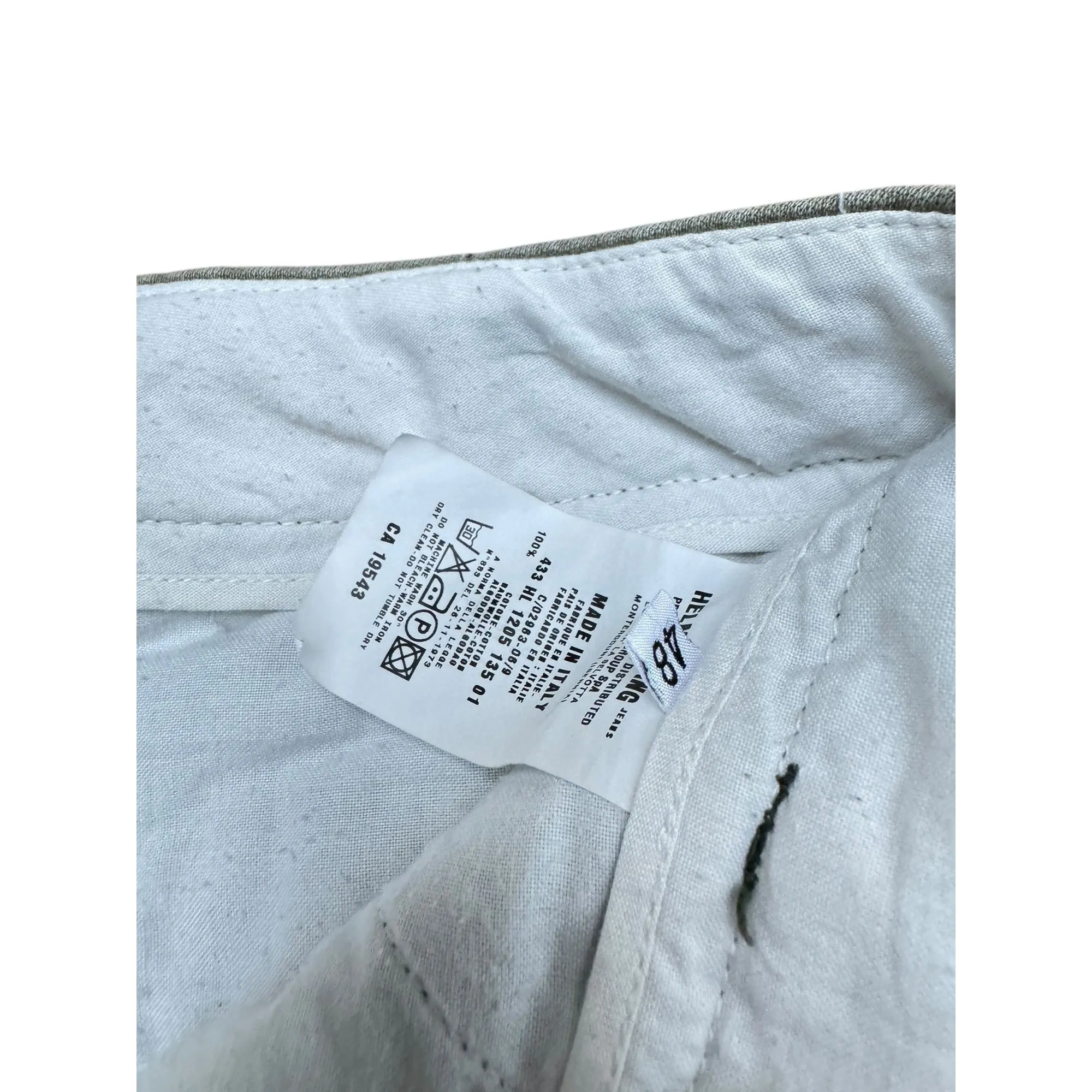 Vintage 1990s Kaki Cotton Cargo Pants