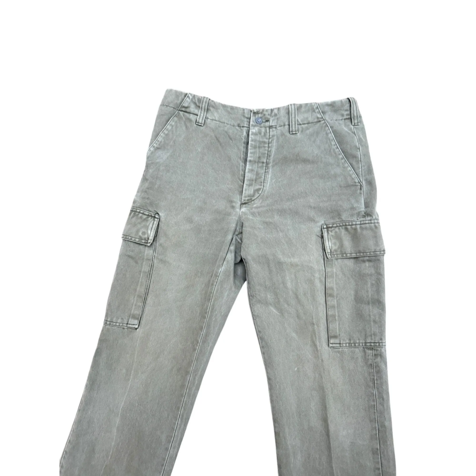 Vintage 1990s Kaki Cotton Cargo Pants