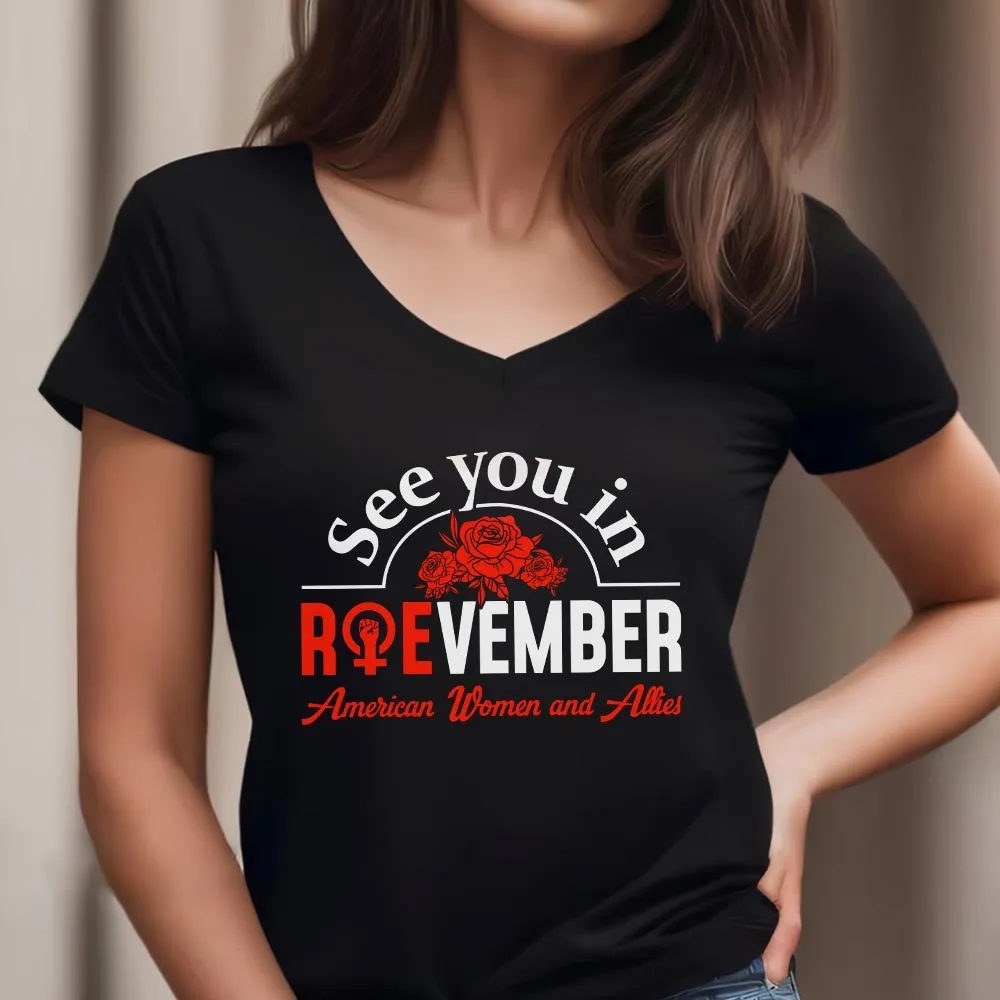 Women's V-neck T-shirt TSVB564