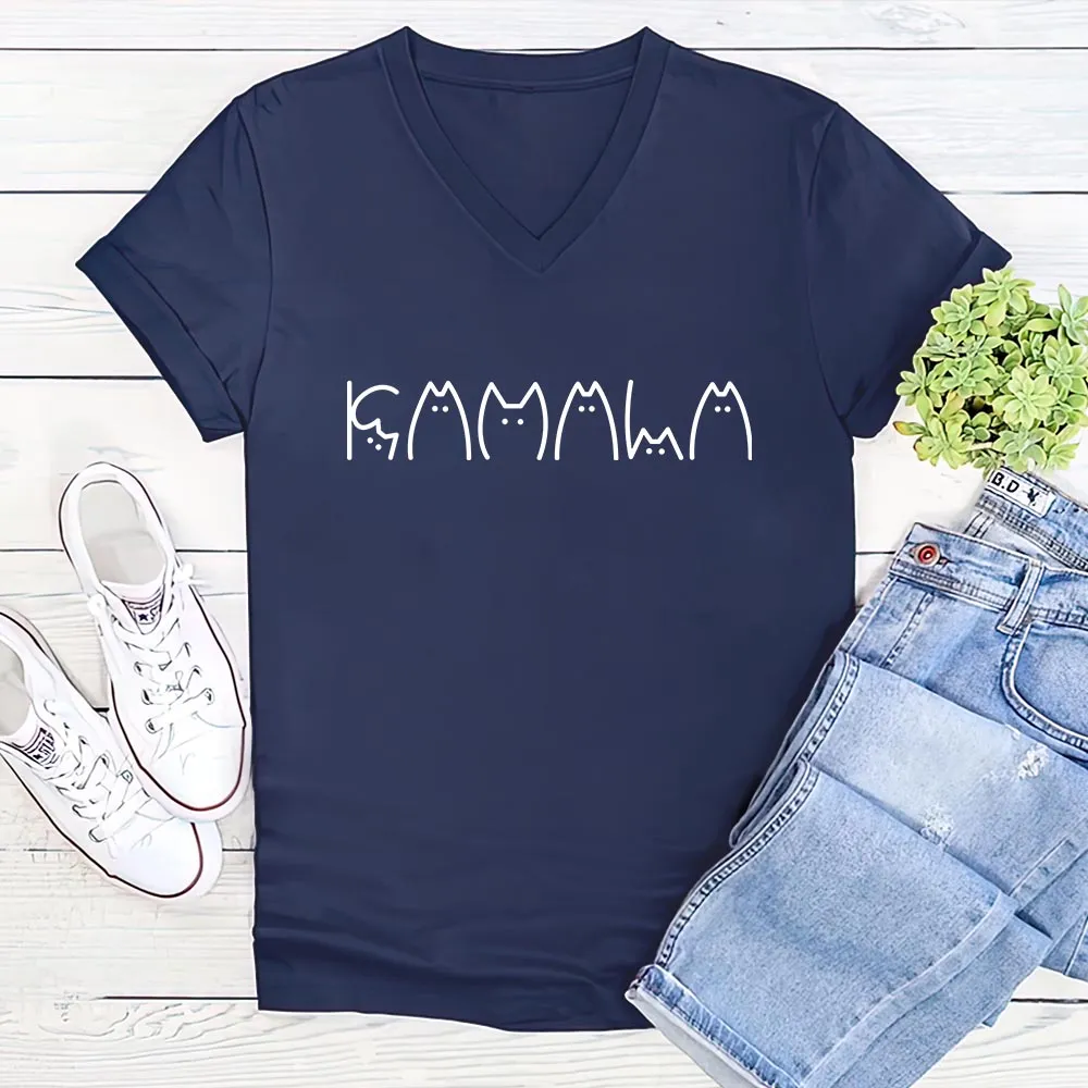 Women's V-neck T-shirt TSVB666