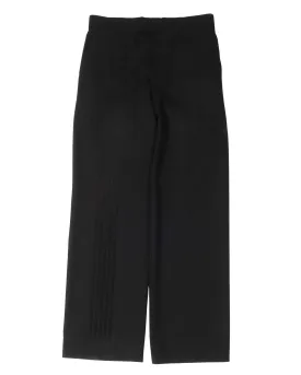 Wool-Blend Wide-Leg Dress Pants