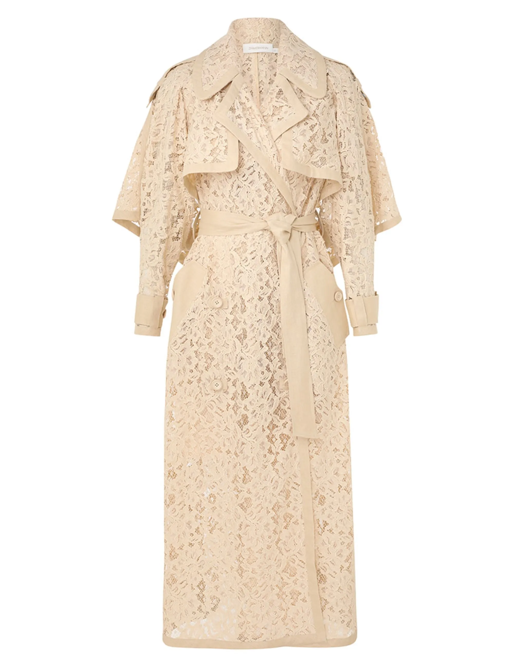 Zimmermann - Natura Lace Trench Coat Dress